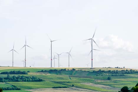 Windmills generating electricty