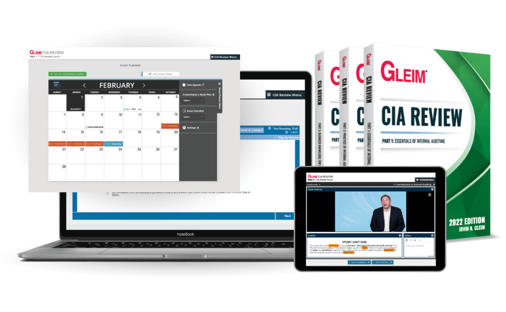 Gleim CIA study materials features